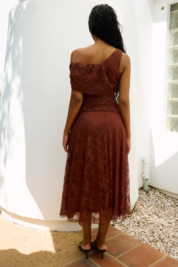 Cleo Asymmetrical Lace Top