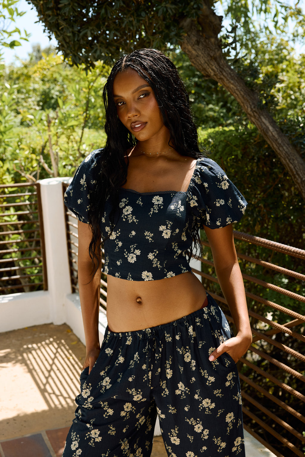 Maile Floral Top