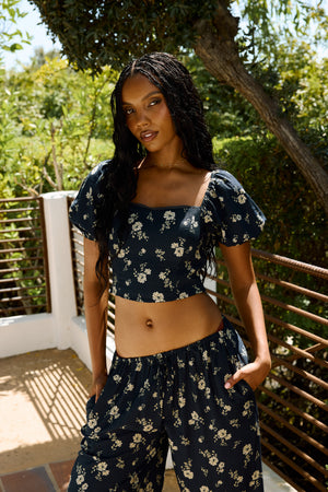 Maile Floral Top