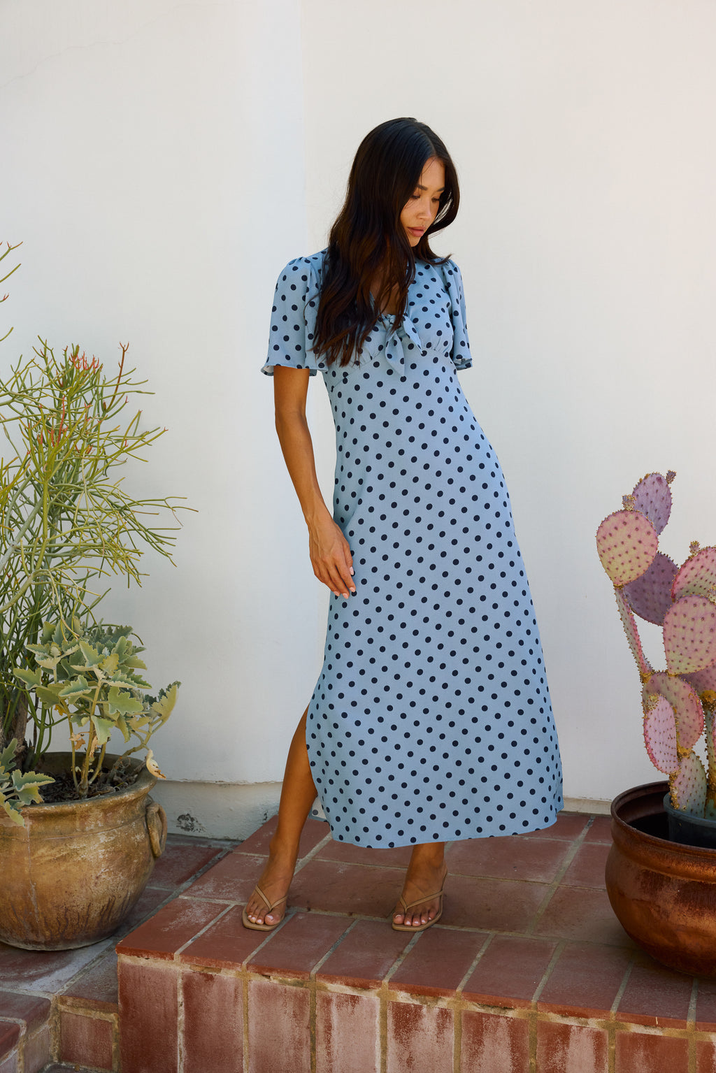 Tate Polka Dot Midi Dress