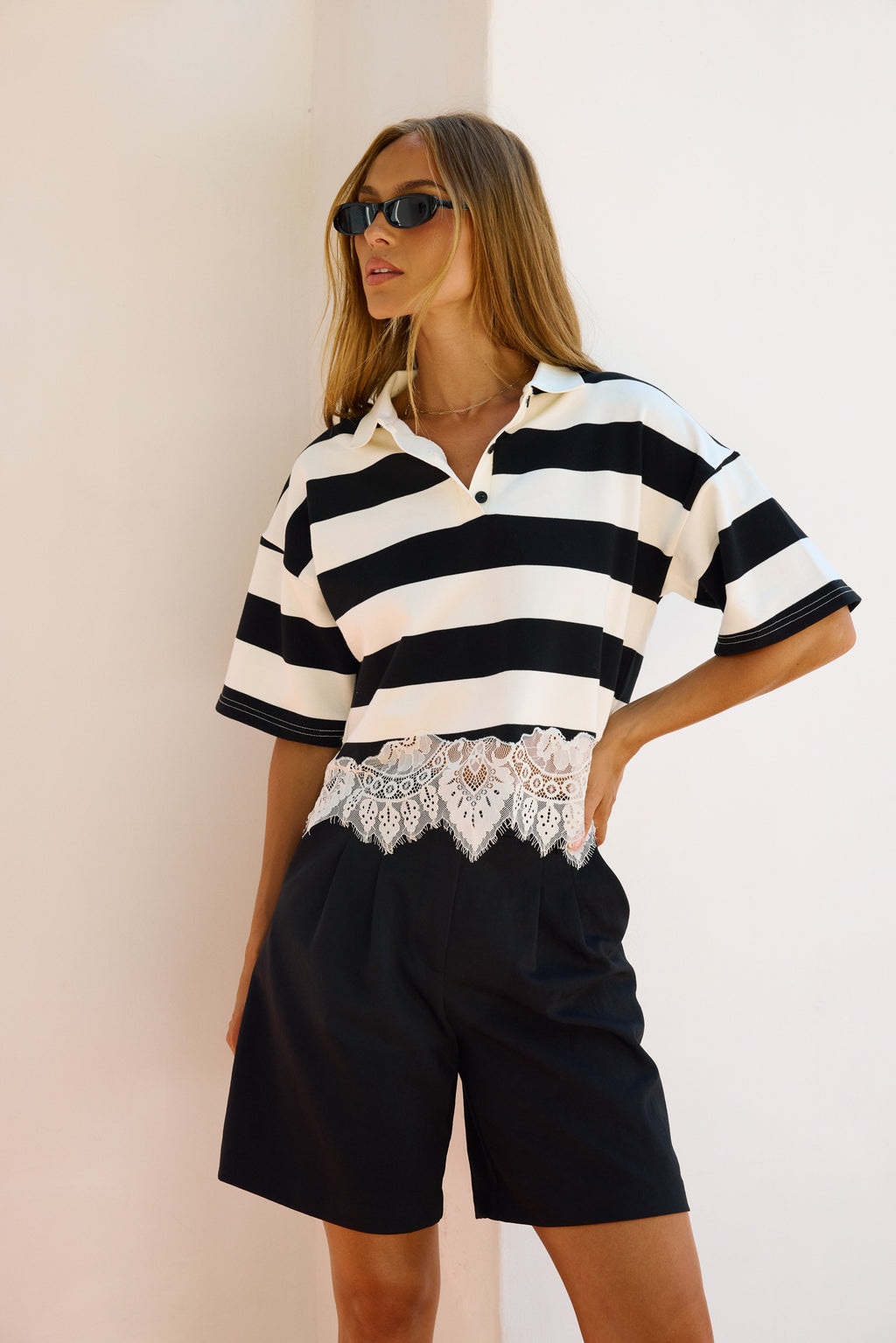 Rianna Bermuda Shorts in Black