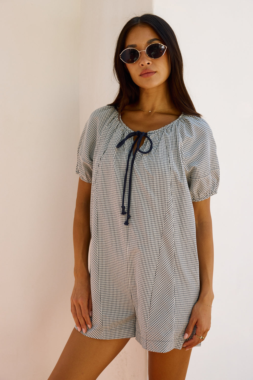 Jess Plaid Romper