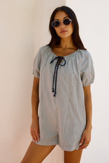 Jess Plaid Romper