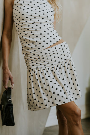 Vera Polka Dot Mini Skirt