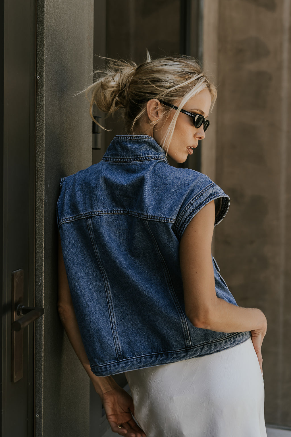 Mavis Denim Top