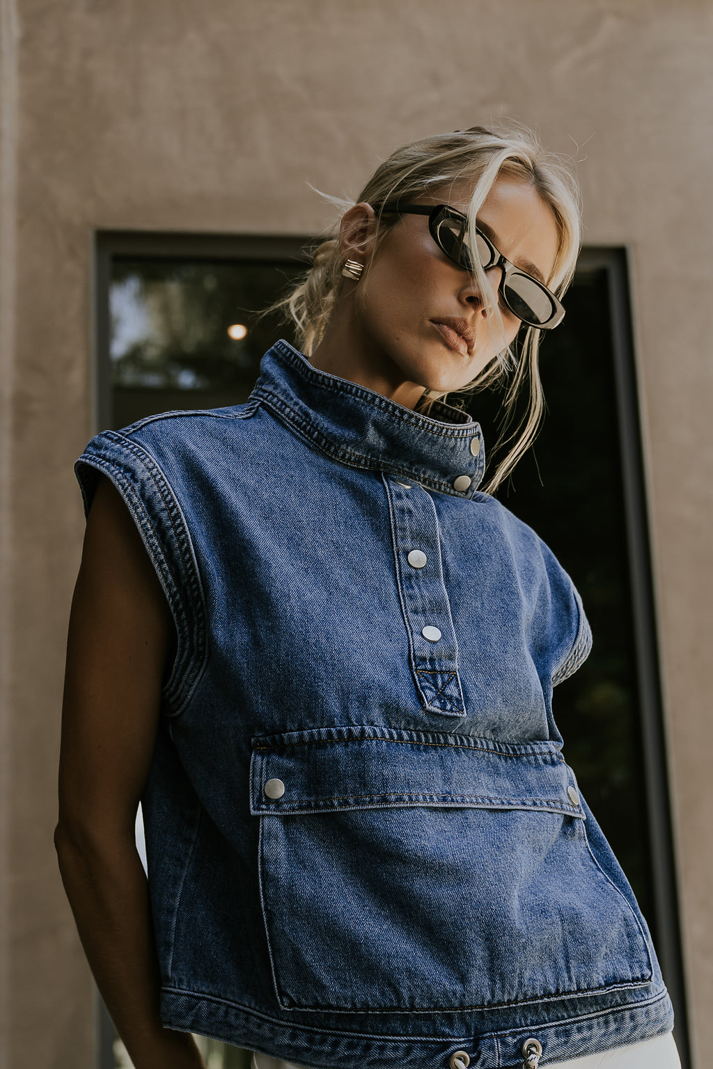 Mavis Denim Top
