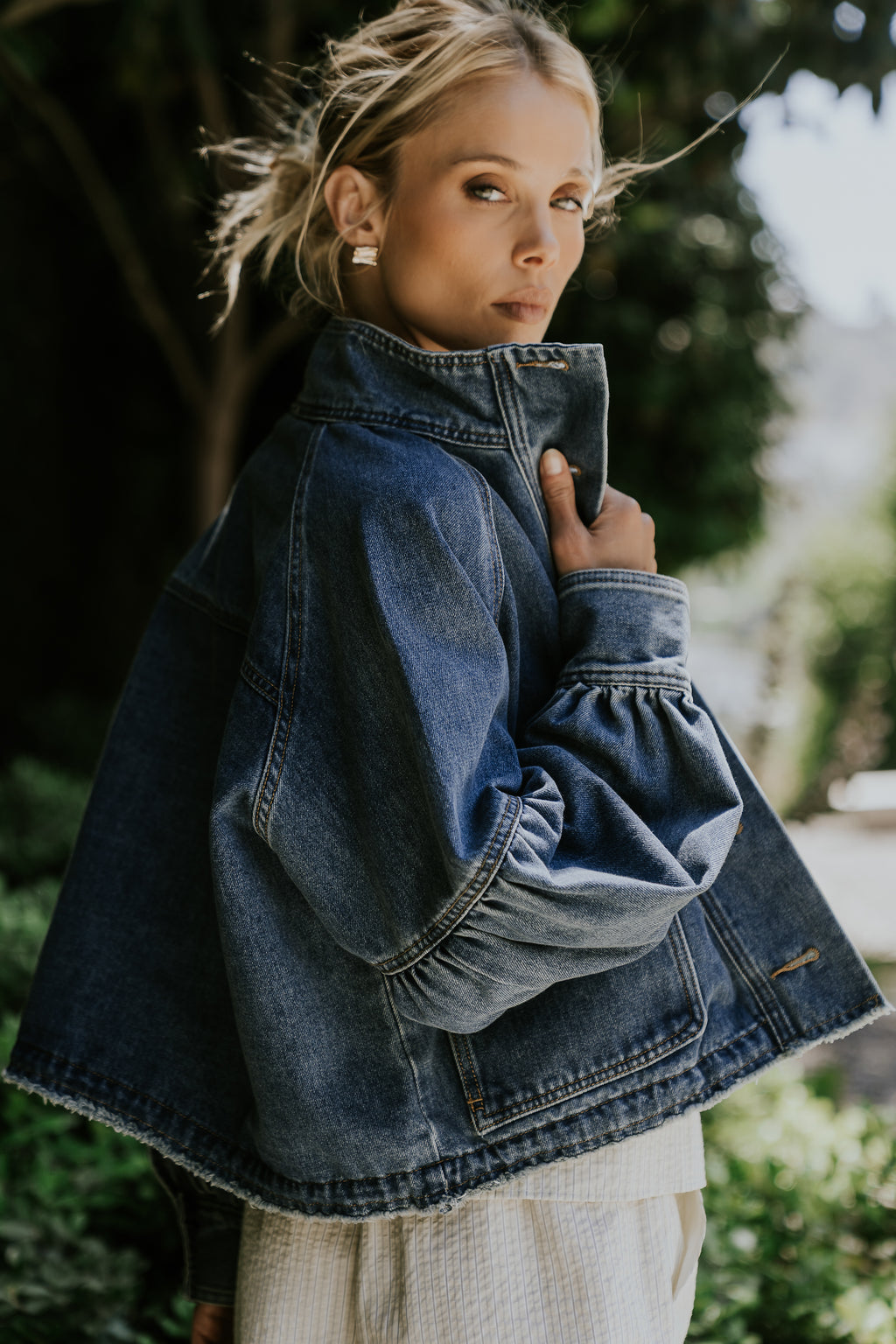 Sasha Denim Jacket in Medium Wash