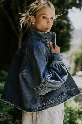 Sasha Denim Jacket in Medium Wash
