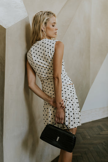 Vera Polka Dot Mini Skirt