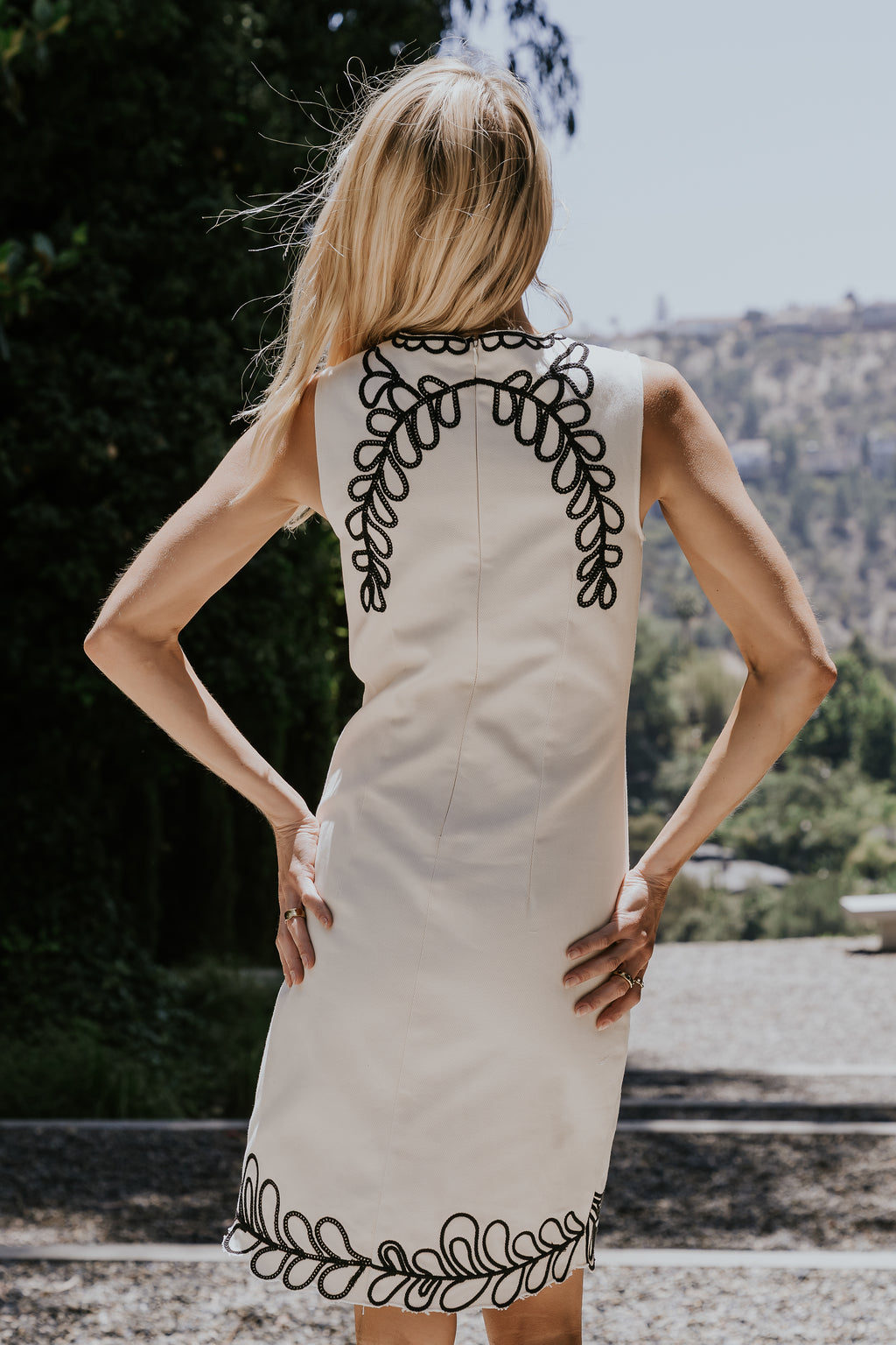 Jovie Embroidered Mini Dress