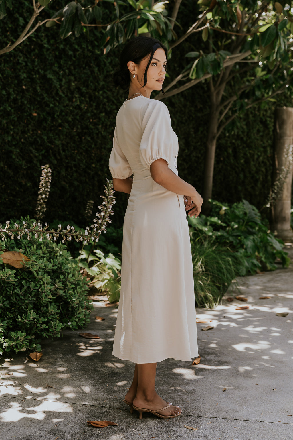 Mandie Embroidered Midi Dress