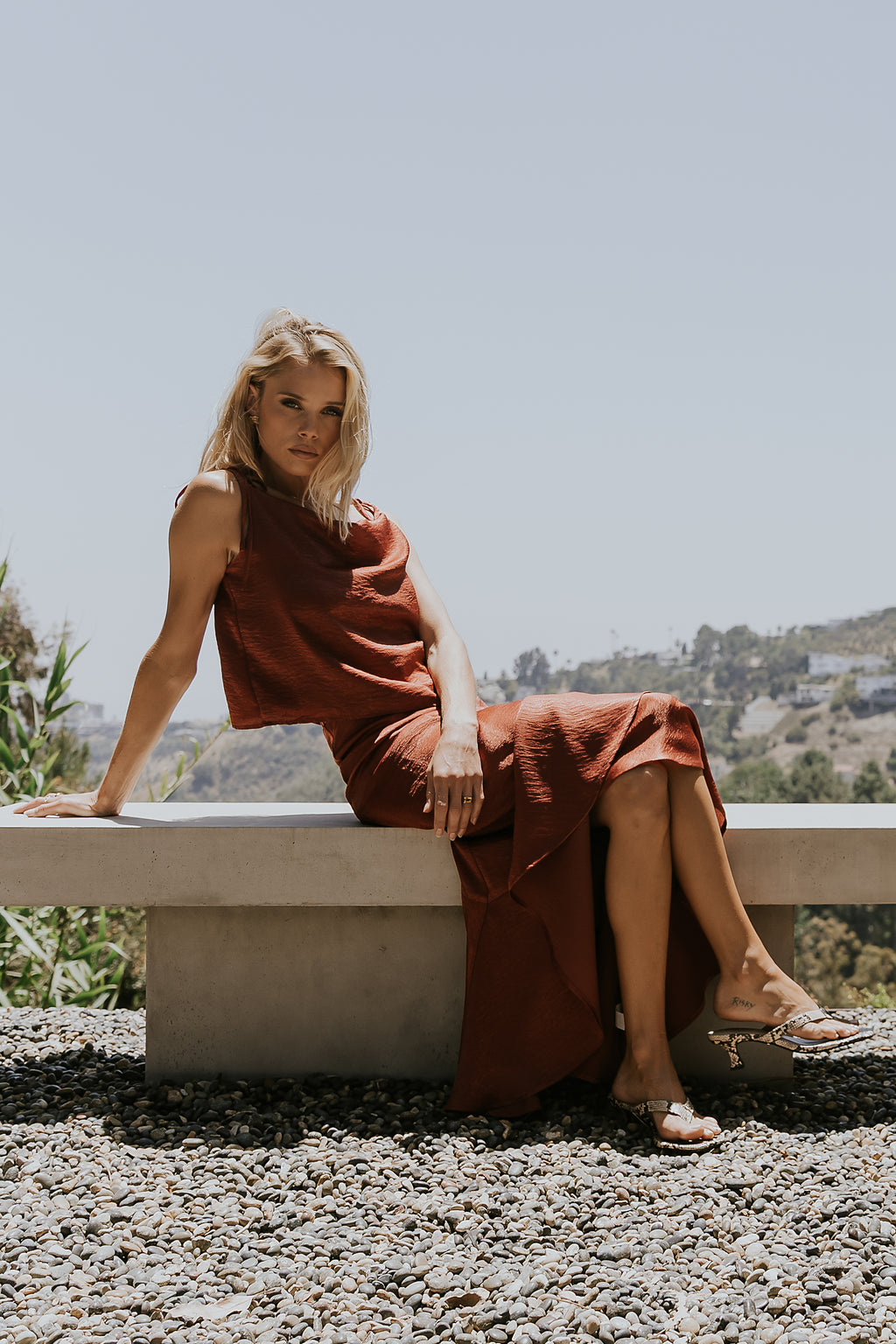 Jamey Satin Tank Top