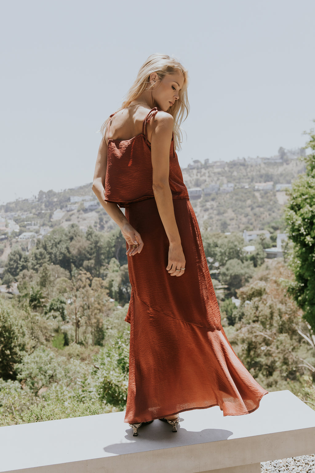 Jamey Satin Tank Top