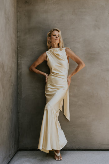 Lark Satin Maxi Dress