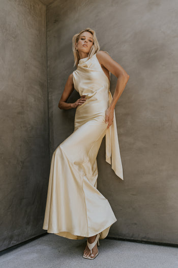 Lark Satin Maxi Dress