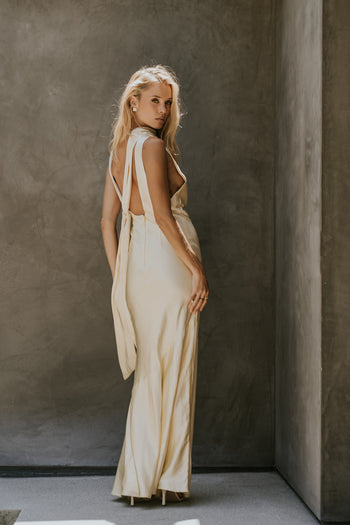 Lark Satin Maxi Dress