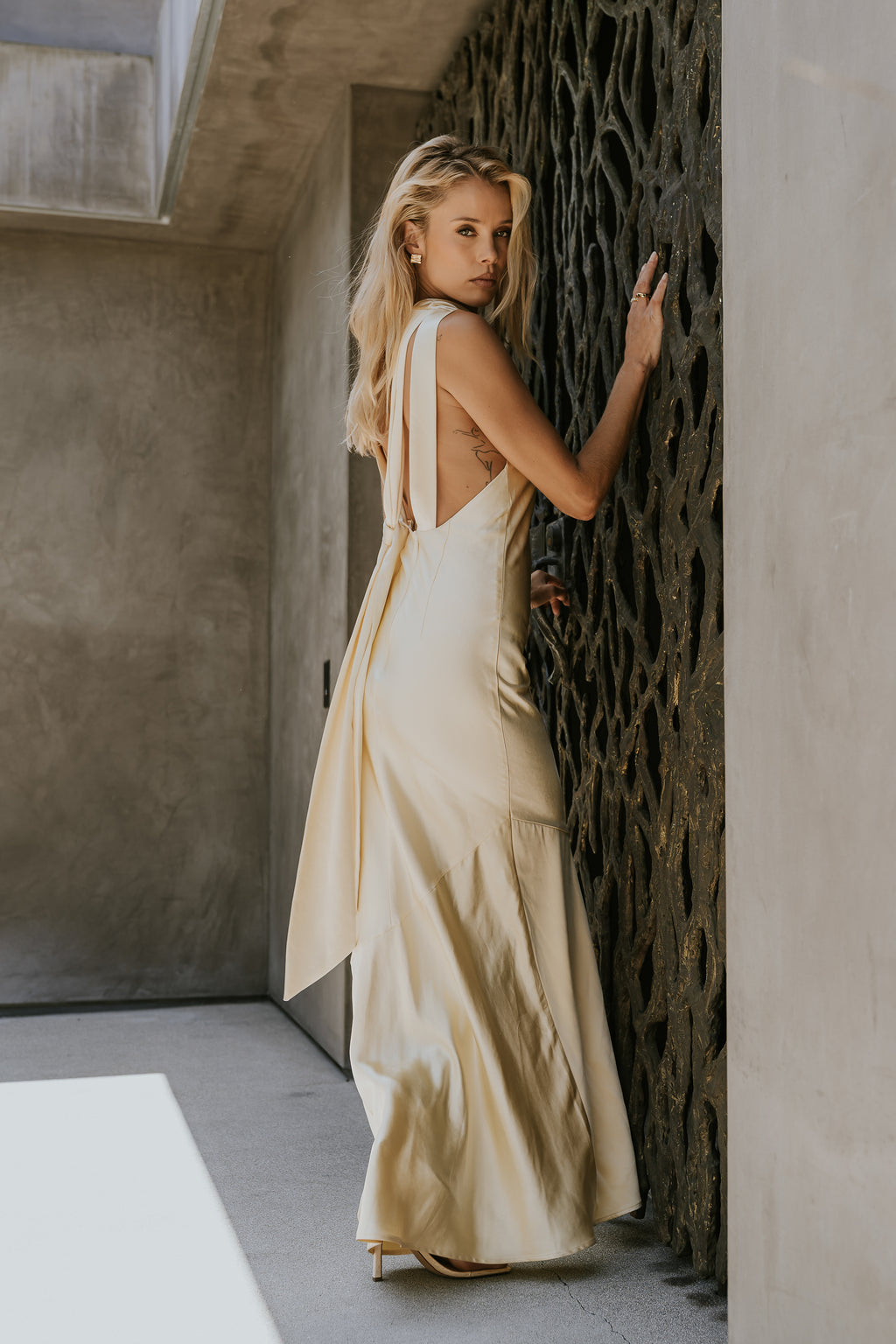Lark Satin Maxi Dress
