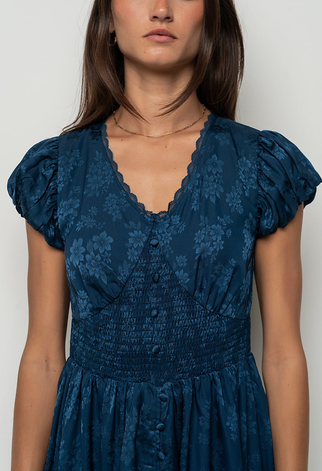 Eliza Maxi Dress in Navy
