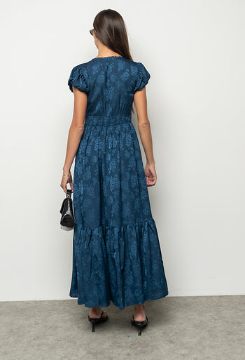 Eliza Maxi Dress in Navy