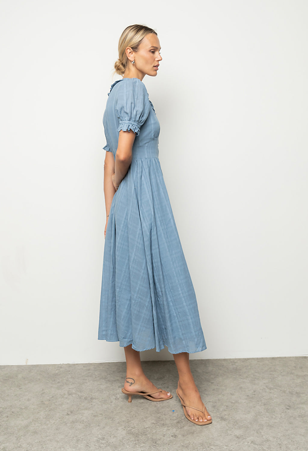 Demi Maxi Dress in Slate Blue