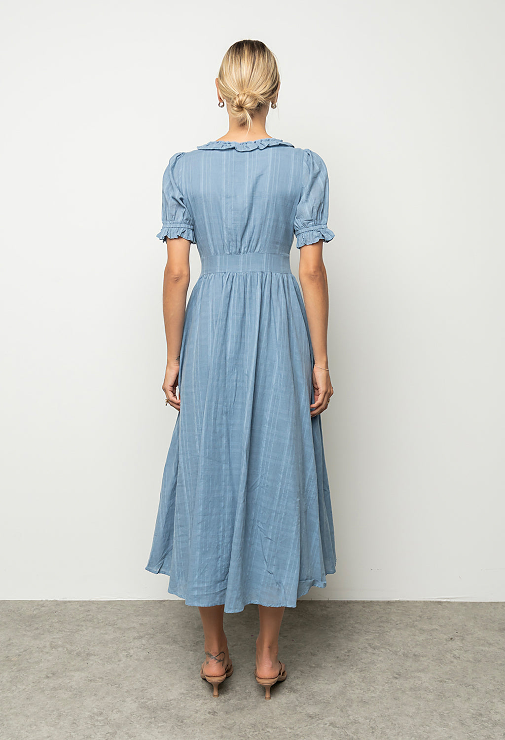 Demi Maxi Dress in Slate Blue