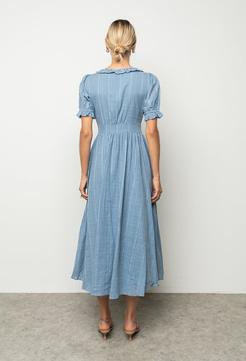 Demi Maxi Dress in Slate Blue