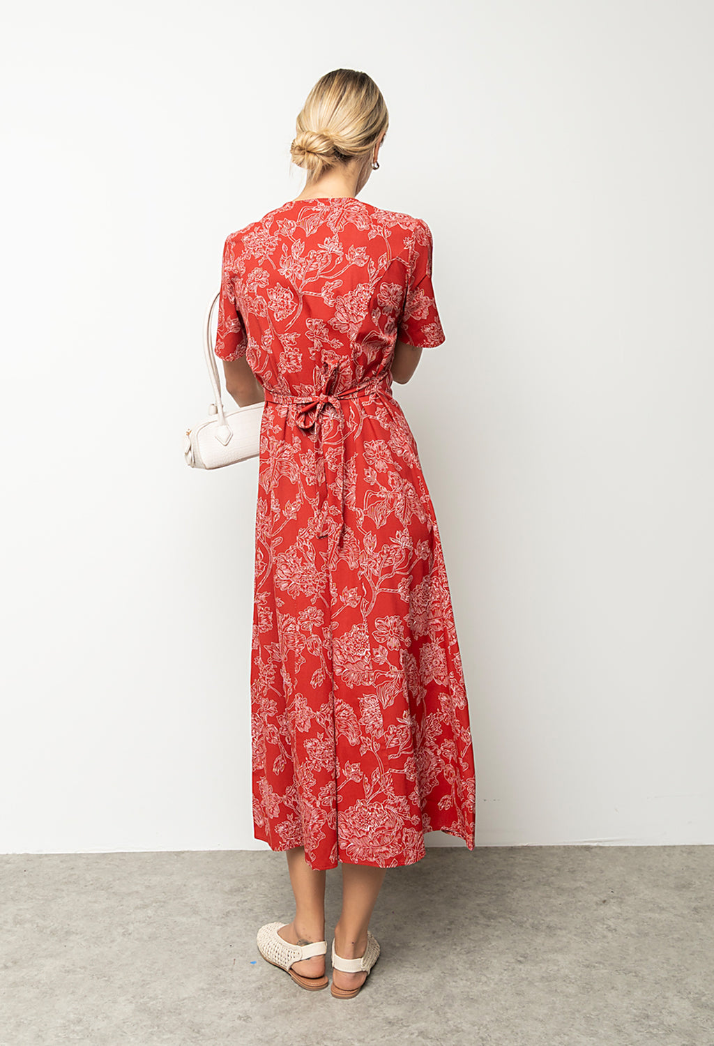 Lorie Maxi Dress in Rust