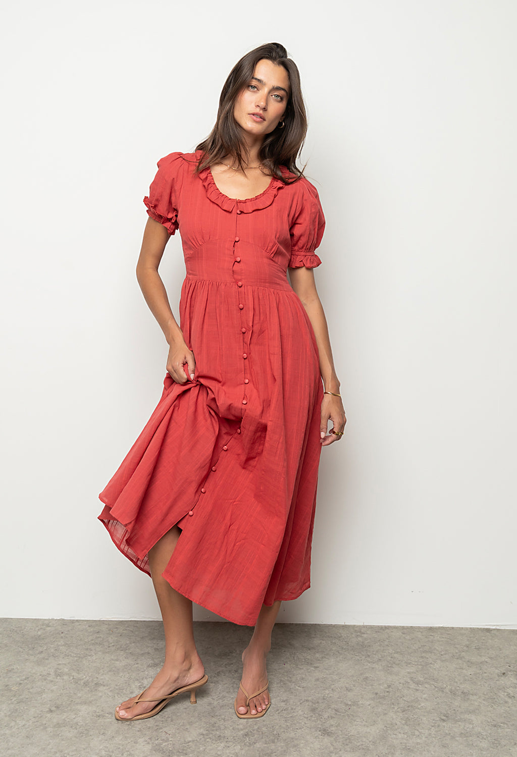 Demi Maxi Dress in Rose