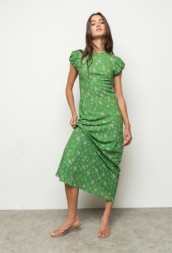 Ellianna Floral Maxi Dress in Green