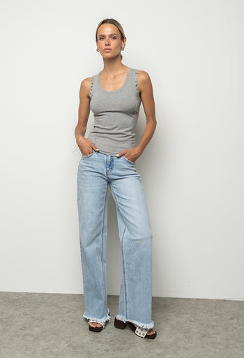 Martin Grommet Top in Grey