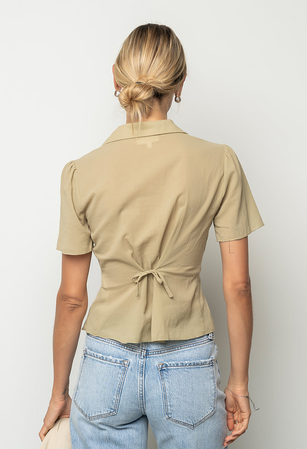 Mary Sheer Blouse in Green