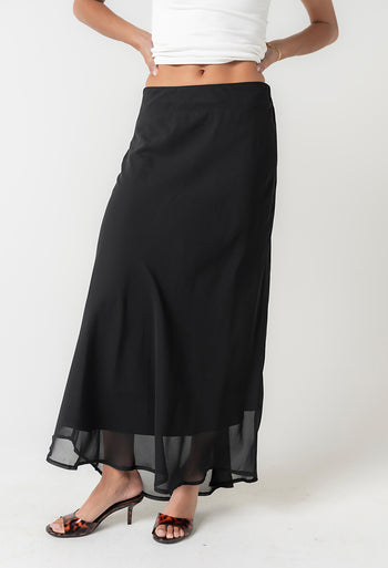Donna Chiffon Maxi Skirt