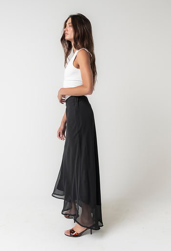 Donna Chiffon Maxi Skirt