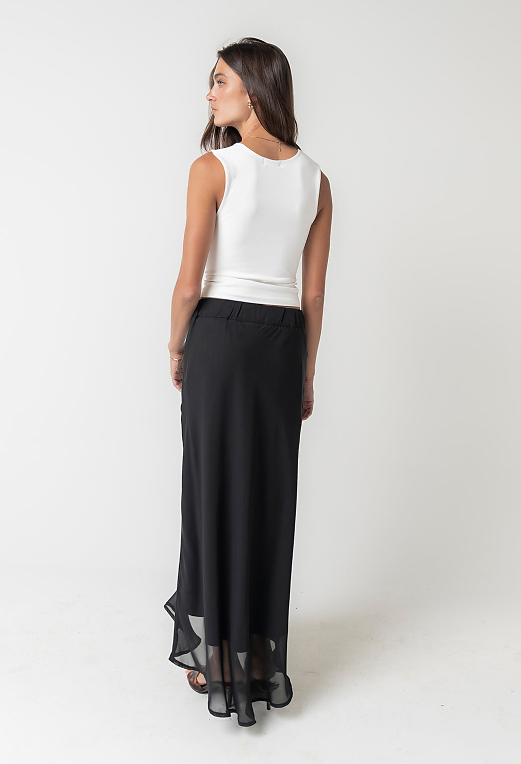 Donna Chiffon Maxi Skirt