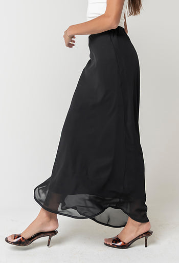 Donna Chiffon Maxi Skirt