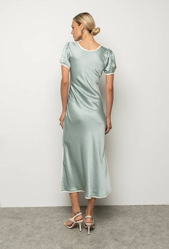 Austia Midi Dress in Light Blue