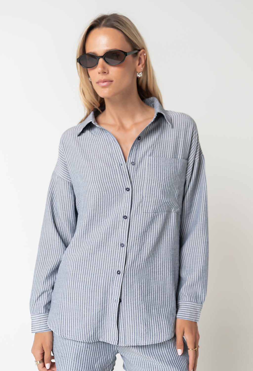 Annabelle Striped Button Up