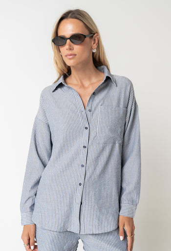 Annabelle Striped Button Up