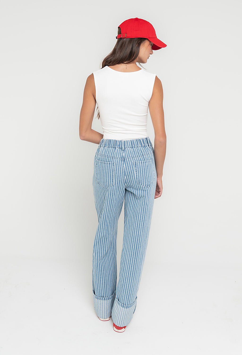 Calliope Striped Denim Jeans