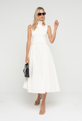 Ciel Maxi Dress in Ivory