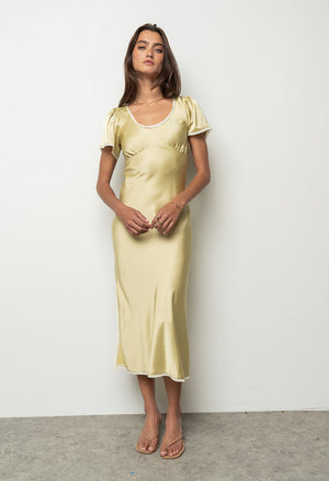 Austia Midi Dress in Green