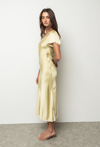 Austia Midi Dress in Green