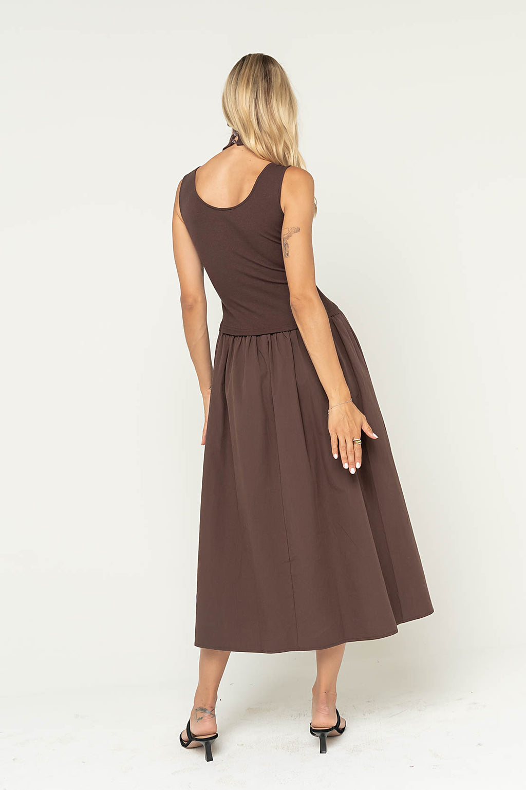 Ciel Maxi Dress in Brown