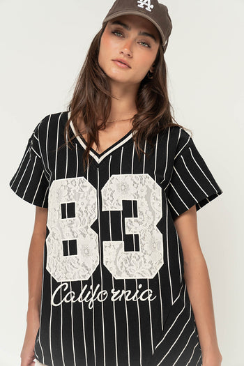 Wren Striped Jersey Top