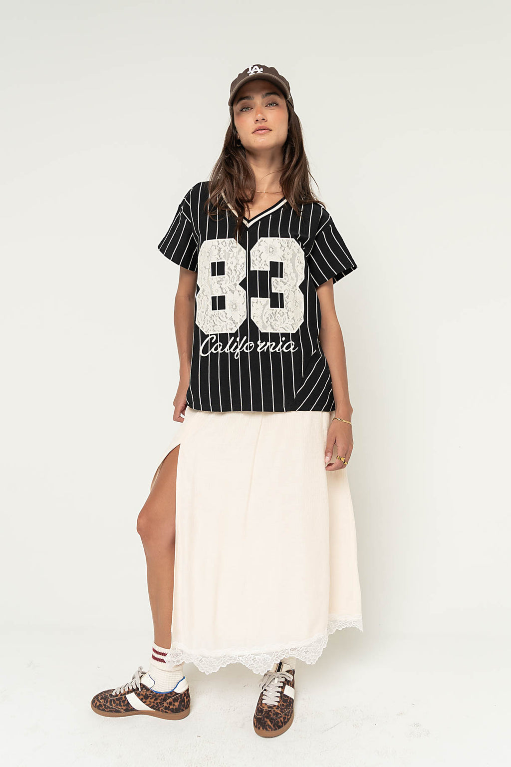 Wren Striped Jersey Top