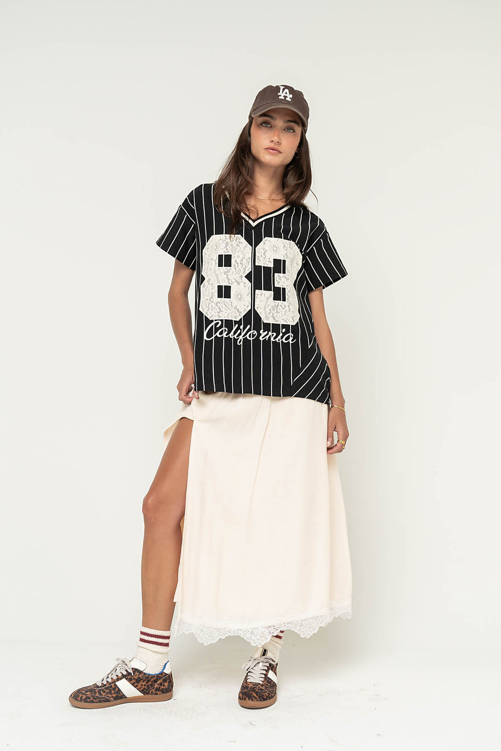 Wren Striped Jersey Top