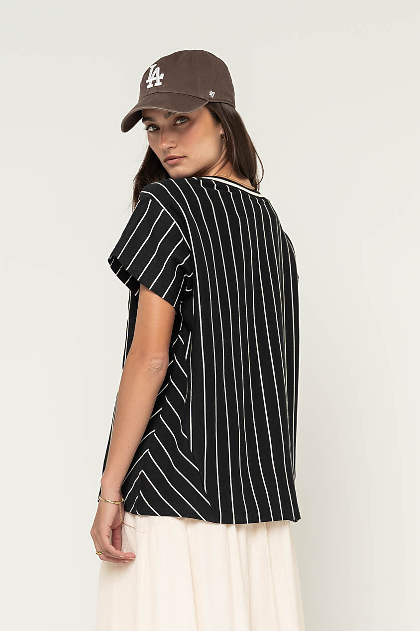 Wren Striped Jersey Top