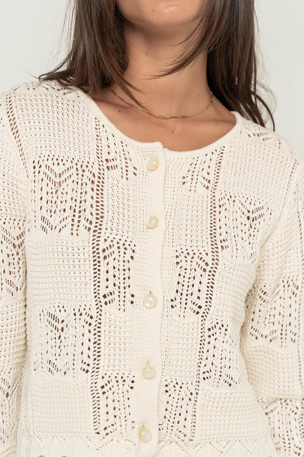 Corinne Crochet Cardigan