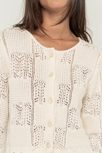 Corinne Crochet Cardigan