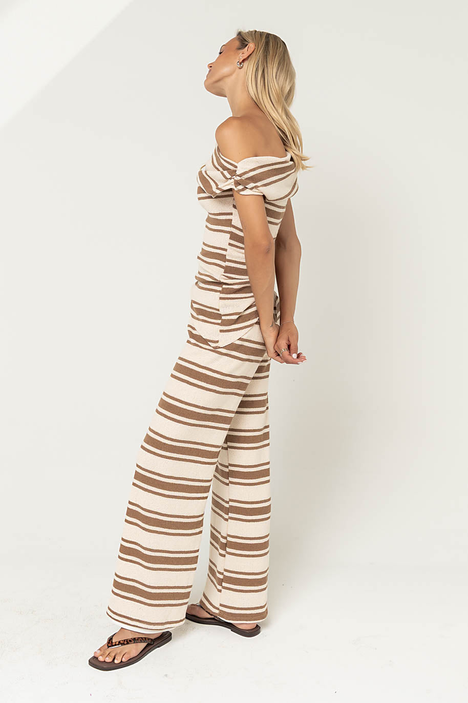Solana Striped Asymmetrical Top